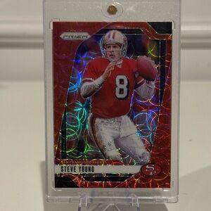 🔥 2024 Steve Young Panini Prizm Res Scope 20/20 Book End. San Francisco 49ers.